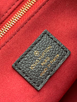 ONTHEGO TOTE 25 IN BLACK AND OFF WHITE MONOGRAM EMPREINTE