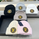 KNITTED BEANIE HAT IN BLACK WOOL AND RABBIT FUR 417754