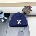 BEANIE HAT IN NAVY BLUEWOOL 435030