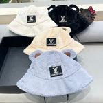 BUCKET HAT IN WHITEWOOL AND LAMB FUR 434940