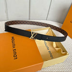 LV ICONIC 25 MM IN BROWN DAMIER CALFSKIN GOLD HARDWARE