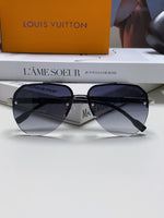 PILOT SUNGLASSES 582590 IN SILVER METAL GREY SMOKE LENSES