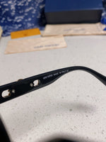 SQUARE SUNGLASSES 573320 IN BROWN ACETATE BLACK SMOKE LENS