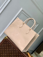 ONTHEGO MM 35 INBLUSH PINK MONOGRAM CALFSKIN