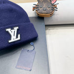BEANIE HAT IN NAVY BLUEWOOL 435030