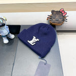 BEANIE HAT IN NAVY BLUEWOOL 435030