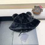 BUCKET HAT IN BLACKWOOL AND LAMB FUR 434939