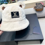 BUCKET HAT IN WHITEWOOL AND LAMB FUR 434940