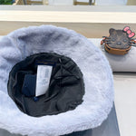 BUCKET HAT IN BEAU BLUEWOOL AND LAMB FUR 434941