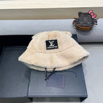 BUCKET HAT IN BEIGEWOOL AND LAMB FUR 434942