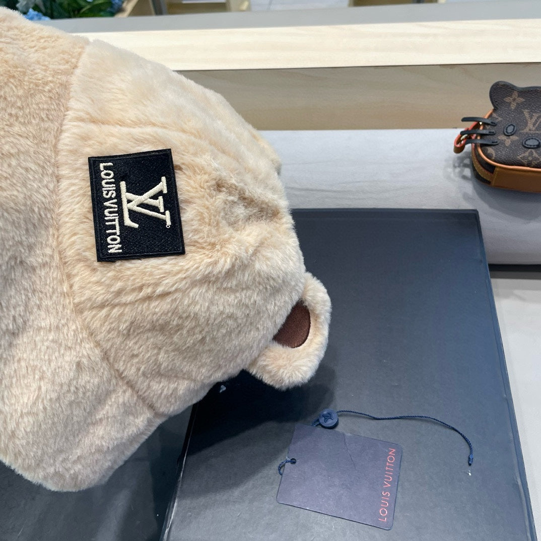 BUCKET HAT IN BEIGEWOOL AND LAMB FUR 434942