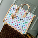 ONTHEGO MM BAG 35 IN MULTICOLOR MONOGRAM CANVAS