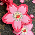 SPEEDY BANDOULIÈRE CHERRY BLOSSOM 25 IN SAKURA BROWN MONOGRAM COATED CANVAS