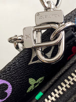 ONTHEGO EAST WEST BAG 25 IN COLORFUL MONOGRAM PATTERN CANVAS