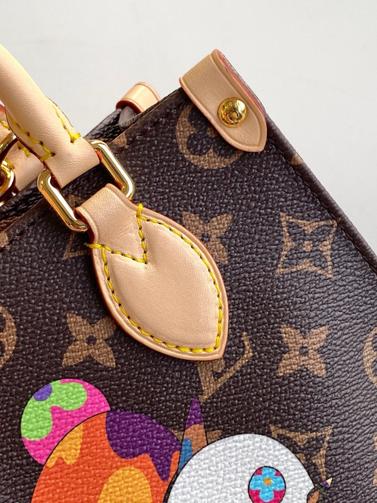 PANDA ONTHEGO BAG 18 IN BROWN MONOGRAM COATED CANVAS