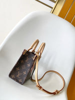 PANDA ONTHEGO BAG 18 IN BROWN MONOGRAM COATED CANVAS