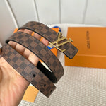 LV ICONIC 25 MM IN BROWN DAMIER CALFSKIN GOLD HARDWARE