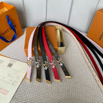 LV GRAM 20 MM REVERSIBLE BELT BLACK CALFSKIN GOLD HARDWARE